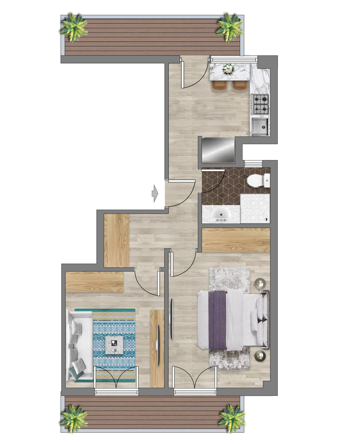 First Floor Apartment in Zografou, Athens